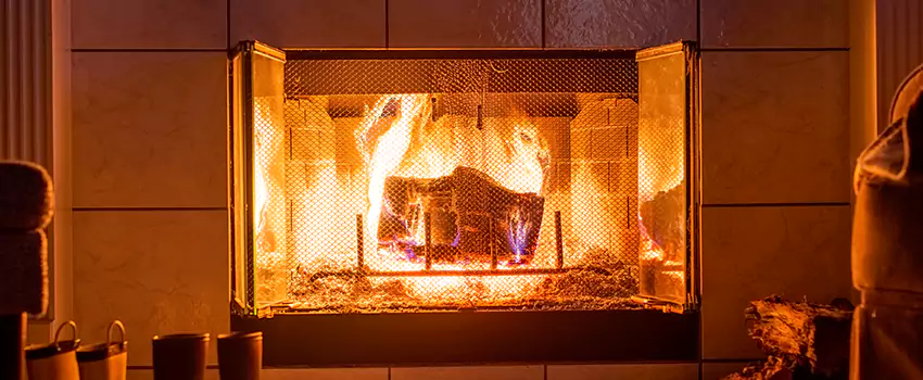 Mendota Hearth Landscape Fireplace Installation in Fishers, Indiana