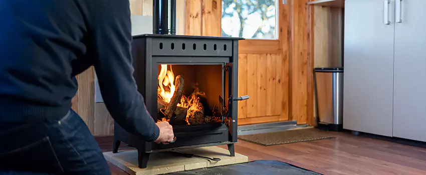 Open Hearth Wood Fireplace Installation in Fishers, IN