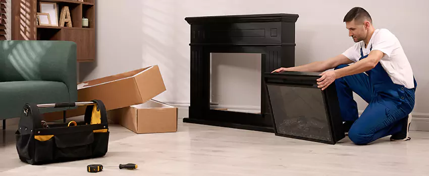 Old Rusted Metal Fireplace Repair And Replacement in Fishers, IN