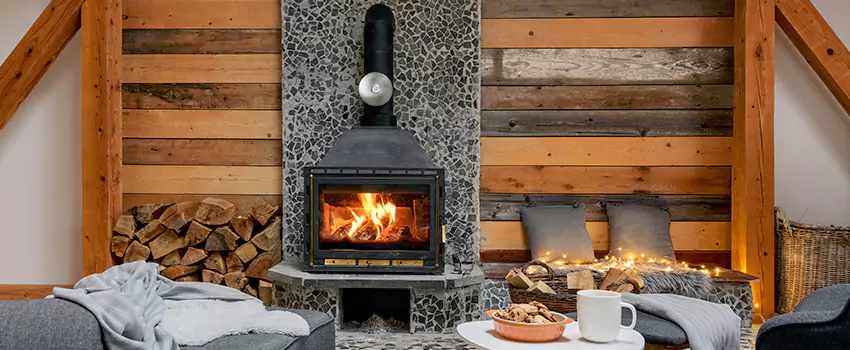 Thelin Hearth Products Direct Vent Gas Stove Fireplace Inspection in Fishers, Indiana